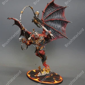 Warhammer 40K PRO-PAINTED Daemons Of Khorne Bloodthirster Chaos Daemons GW - Foto 1 di 10