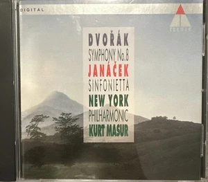 KURT MASUR - DVORAK SYMPHONY NO 8 / JANACEK SINFONIETTA (CD, TELDEC) - Bild 1 von 1