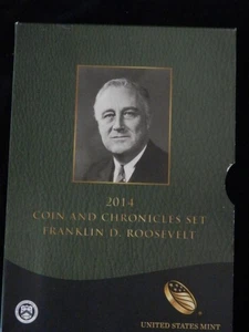 2014 US Mint Coin and Chronicles Set - Franklin D Roosevelt in OGP - Picture 1 of 5