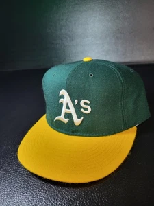 Neu Vintage SELTENE Oakland A’s Athletics New Era Mütze 7 5/8 Hergestellt in den USA LESEN *** - Bild 1 von 14