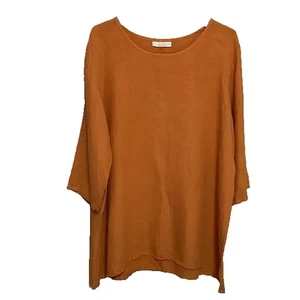 bryn Walker Damen Pullover Terracotta Tunika Oberteil XXL Lagenlook Quiet Arty - Bild 1 von 5