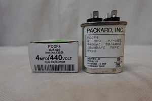 Packard Inc - HVAC Motor Run Kondensator POCF4 / 12028 ~ 440 VAC / 4 MFD - Bild 1 von 9