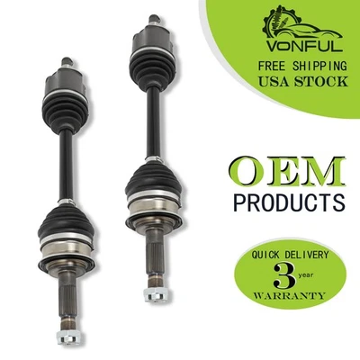 For 2001-2007 Toyota Sequoia 2000-2006 Tundra 2x Front CV Axle Shaft Left&Right — 第 1/4 张图片