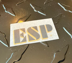 ESP schwarz mit Goldschatten Dry Rub Aufkleber - Bild 1 von 3