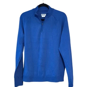 Brady Marken Strickpullover Viertelreißverschluss royalblau Größe Large sportlich  - Bild 1 von 12