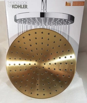 Kohler 76465-G-2MB Awaken 10" Rainfall Showerhead Vibrant Brushed Bronze / Gold - Image 1 of 2