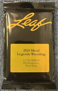 2024 Leaf Metal Legends Wrestling #1/1 Pre-Production Proof Pack Slabbed - Picture 1 of 1