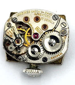 Antique Longines Swiss Watch Movement 17 Jewels Running #W611 - Picture 1 of 2
