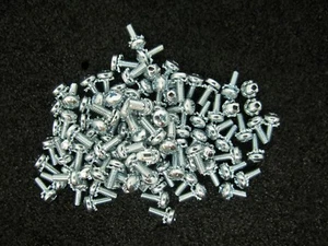 M2 X 5 MM ZINKPLATTE STAHL AUSSENVERSCHLUSS SEMS PAN HEAD MASCHINENSCHRAUBE 100 STÜCK - Bild 1 von 5