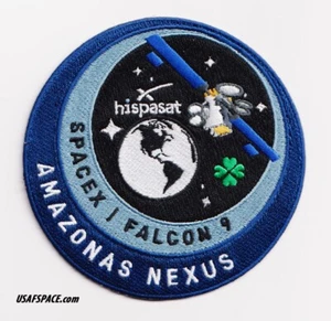 Autentica patch dipendente Hispasat AMAZONAS NEXUS SPACEX FALCON 9 SATELLITE - Foto 1 di 3