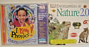 New I Love Phonics! Game CD Rom PC Windows Mac DK Ages 4 7 + bonus nature 2.0 cd - Picture 1 of 4