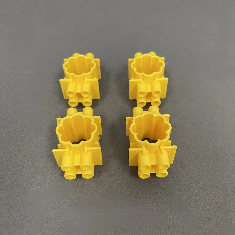 Quercetti Skyrail Roller Coaster Yellow Replacement Parts Pieces Lot of 4 - Image 1 of 1