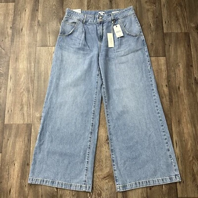 Forever 21 Mid Rise Wide Leg Blue Jeans Women’s Size 31 - Image 1 of 4