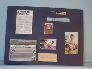 Hall of Famer and Detroit Tiger Great Jim Bunning & his autograph - Picture 1 of 2