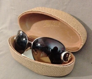 Vintage Christian Dior "Buckle /K/S QBOR1" Women's Sunglasses ~ Brown & Gold - Picture 1 of 16