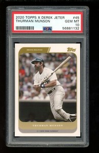 2020 Topps X Derek Jeter #45 Thurman Munson (PSA 10)