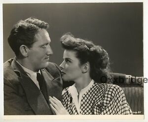 Katharine Hepburn & Spencer Tracy CLARENCE BULL 1942 DBL WT Photo Woman Of Year