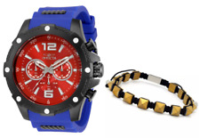 INVICTA 50MM I FORCE CHRONOGRAPH SILICONE STRAP WATCH 34020 W/ BRACELET DETAILS