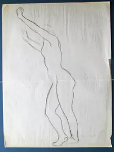 Boceto modernista desnudo de 1930 Alexander Mueller (1872 - 1935) Wisconsin / California. - Imagen 1 de 2