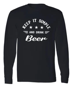 Bierliebhaber Langarmshirt Alkohol Trinken Brauen Trinken Lustig Herren Tee - Bild 1 von 2