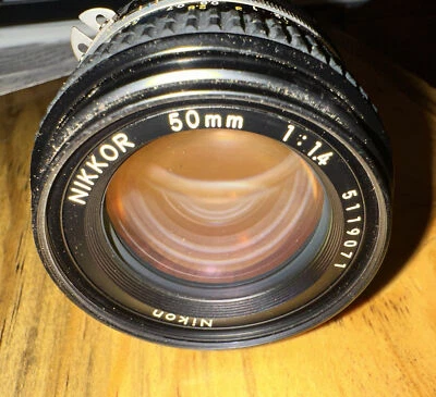 Nikon AIS Nikkor 50mm F/1.4 Standard Prime Manual Focus Lens - Image 1 of 4