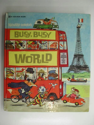 Richard Scarry's Busy Busy World, Big Golden Book, 12th Printing, 1974 Foto 1 de 4