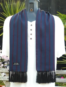 Vintage TOOTAL Scarf Cravat Goodwood Dapper Neckwear Mod Indie Scooter Ascot - Picture 1 of 9