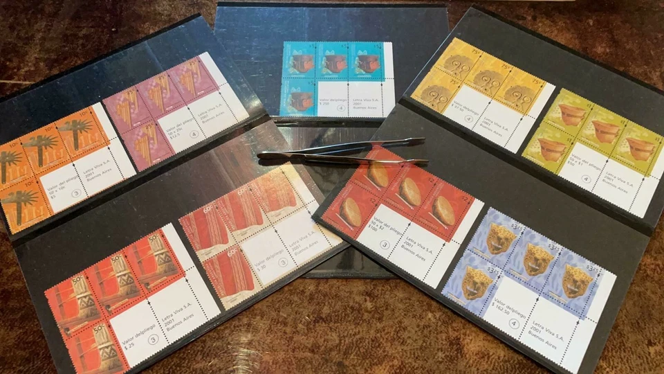 Argentina 2000 Cultures, 9 Blocks with Double Inscriptions Complements HCV, RARE - Image 1 of 1