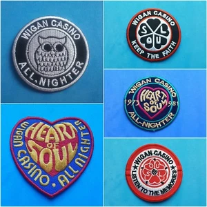 Collection Of Five Patches Mod Scooter Northern Soul Wigan Casino Ska - Picture 1 of 6