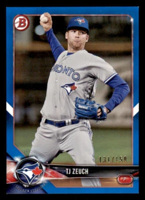 2018 Bowman Prospects Blue #BP56 TJ Zeuch /150 - Image 1 of 2