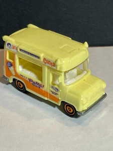 Matchbox, Diecast/Plastic Body, MB778, Ice Cream Van DeLuxe Yellow Used - Picture 1 of 6