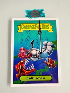 8a Topps Garbage Pail Kids: We Hate the '90s Classic Sticker Earl Worm GPK - Picture 1 of 2