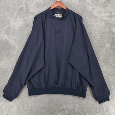 Zero Restriction Pullover Jacket Mens XL Blue Golf Windbreaker Super Light - Image 1 of 4