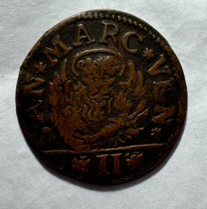 2 Soldi 1684-1691 Italian Republic of Venice Coin  Dalmatia Albania  N# 161402 - Picture 1 of 2