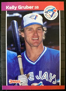Kelly GRUBER 1989 Donruss #113 Toronto Blue Jays - Picture 1 of 2