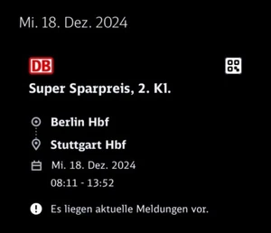 Zugticket - Bild 1 von 1