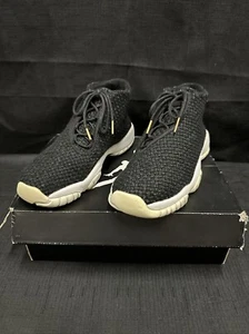 Nike Air Jordan Future BG Youth Kids 4Y Black White Woven 656504-011 EUC - Picture 1 of 12