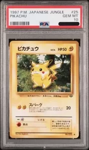 Tarjeta Pokémon PSA 10 Pikachu 1997 selva japonesa #25 gema como nueva - Imagen 1 de 2