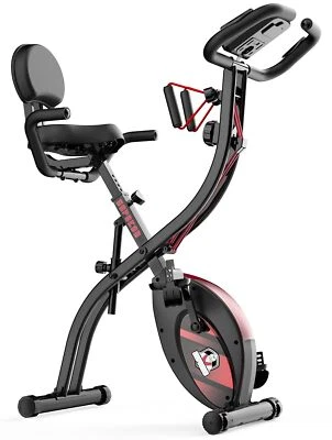 HAPBEAR Folding Exercise Bike Magnetic Foldable Stationary Bike, 3 in 1 Mode ... - Image 1 of 4