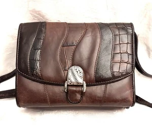 Brighton Umhängetasche braun Leder Organizer mehrere Taschen *siehe Beschreibung** - Bild 1 von 16