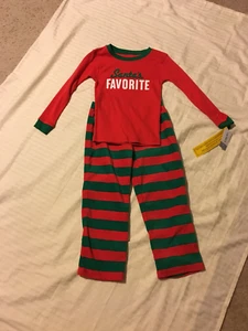 Juego de pantalones/mangas largas/unisex ""Santa' Favorite"" unisex: rojo/verde, 5,6,7 - Imagen 1 de 4