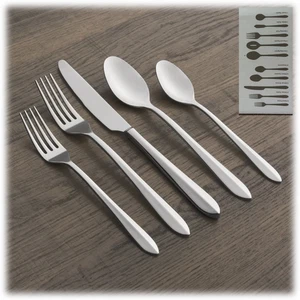 Cambridge Studio 3B™ 45‑Piece 18/10 Stainless Flatware Set: Orly Coupe, 8 People - Picture 1 of 4