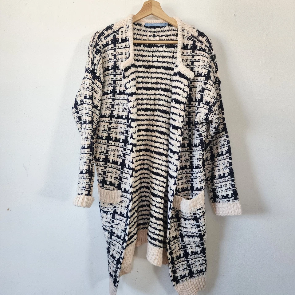 Cárdigan largo suéter Michelle Nicole para mujer bolsillos medianos gruesos Foto 1 de 4