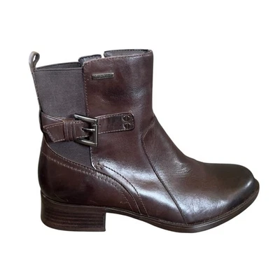 Rockport Ankle Boots Brown Sz 7.5W 7.5 W Hydro Shield Waterproof Bootie Boho - Image 1 of 4