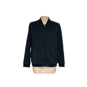 Men's Lands' End Black Full Zip Sweater - Size L - Picture 1 of 4