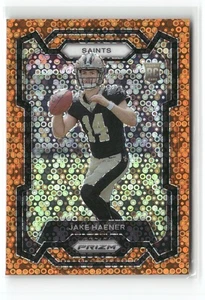 2023 Panini Prizm Rookie Jake Haener Rookie Orange Disco RC Rookie New Orleans - Picture 1 of 2