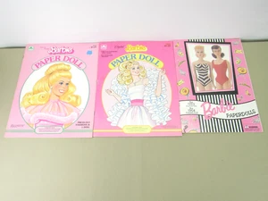 Vintage Barbie Paper Doll Book 3er Set Uncut Unpunched Golden 1984 1984 1997 - Bild 1 von 8