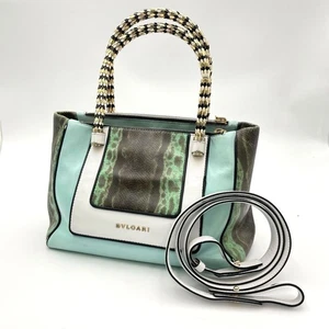 Borsa a tracolla Bvlgari Serpenti 2 vie in pelle nera nuova - Foto 1 di 19