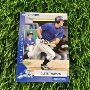 2009 West Michigan Whitecaps Reading Club Clete Thomas Minor League Card A75 - Picture 1 of 2
