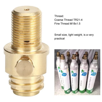 Soda Cylinder Valve CO2 Refill Adapter Converter M18X1.5 For - Bild 1 von 4